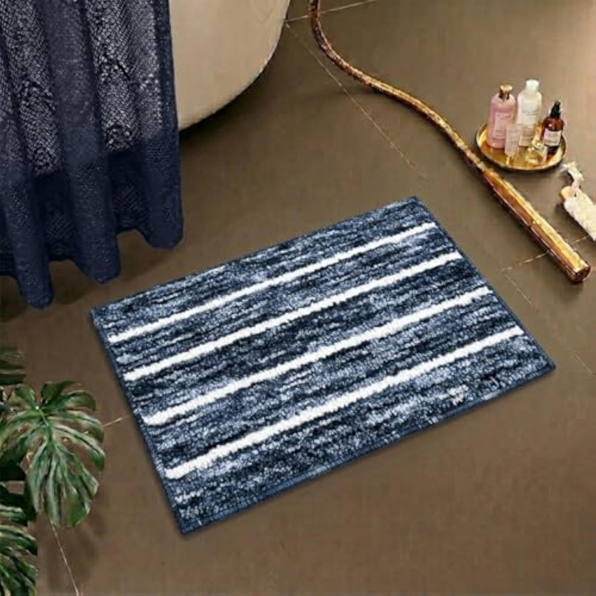 Premium Microfiber Soft Plush Bath Mat, Anti-Skid Quick Dry